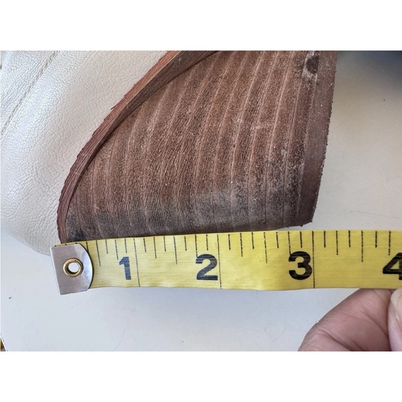 Zodiac ‘Roslyn’ Western Cowgirl Ankle Bootie Cream Heel Boots Shoes 8.5 * Flaws - Picture 9 of 11